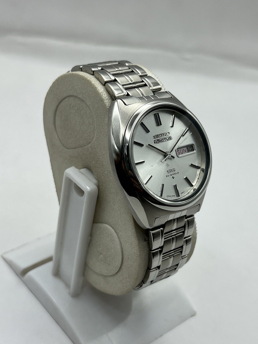 SEIKO 5 ACTUS 腕時計 Vintage Seiko 5 ACTUS Automatic Men's Watch 6106-8670 in
