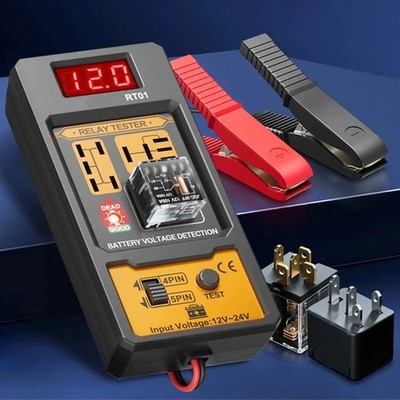 12-24V Elektronischer Kfz-Relais-Tester Universal für Auto-Batterie-Prüfer NEU