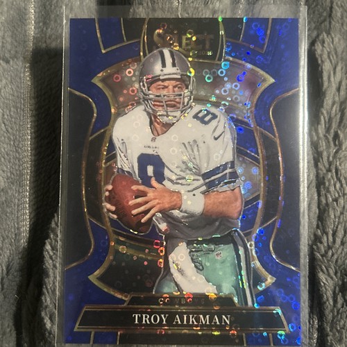 2025 Panini Select Troy Aikman Concourse Blue Disco Prizm /25 Cowboys #100