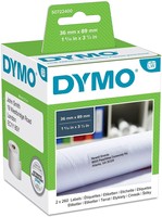 Dymo Adressetiketten 2X 260 36X89Mm Weiß 99012