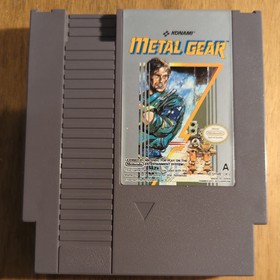 Metal Gear NES - Box and Game Cart ONLY, No map or manuals