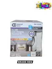 Commercial Electric 3 in. 2700K - 5000K White Blanco Recessed Integrated LED