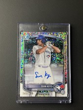 Sean Keys 2025 Bowman #CPA-SK Chrome Speckle Refractor #/299 Auto