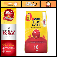 Clumping Cat Litter with Odor Control - 24/7 Performance for Multi-Cat Homes, 16