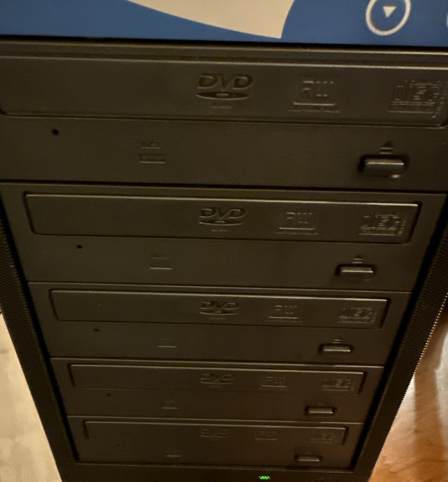 DVD CD Duplicator Tower 1 to 5 Target Burner Multiple Disc Copier 16x - TESTED - Image 4 of 4