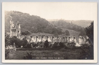 RPPC Byland Abbey aus den South Yorkshire Ruinen 1920er W Bramley