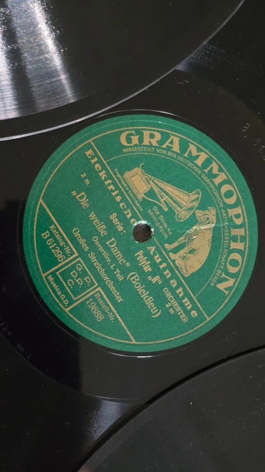 antiquarische Schellack-Plattensammlung (12 Platten) für Grammophon - Bild 2 von 4