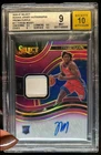 2020-21 Select Tyrese Maxey Rookie Jersey Auto RC Purple #95/99 76ers BGS 9/10