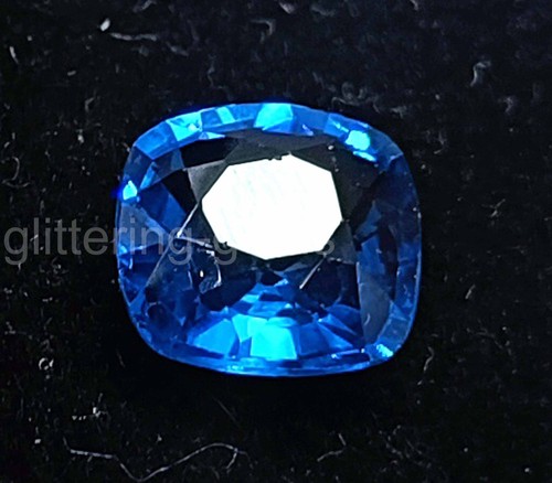 Flawless 5.65 Ct Natural Blue Sapphire Cushion Cut Certified Loose Gemstone 5SDN - Picture 5 of 8
