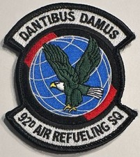 USAF AIR FORCE PATCH LATEST 92 ARS AIR REFUELING SQUADRON FAIRCHILD AFB WA COLOR