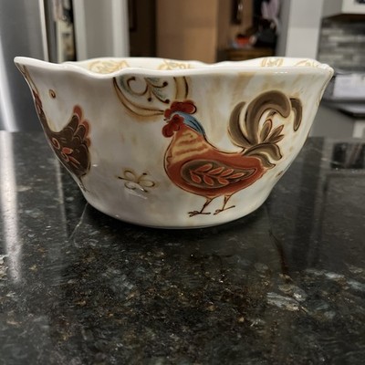 Vintage Pier 1 Imports Pasta/Salad Bowl Handcrafted Earthenware Gallo