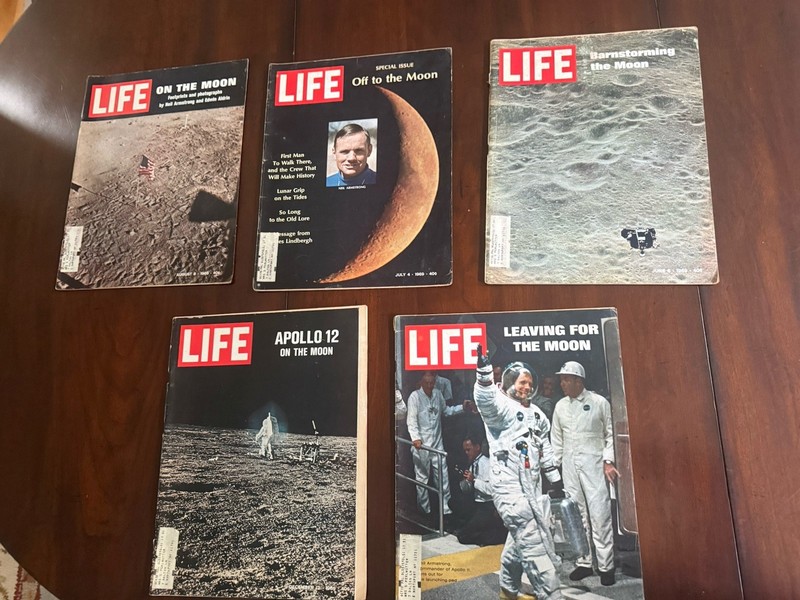 LIFE Magazine (5) Vintage 1969  Moon Landing - Apollo 12, Armstrong, Space