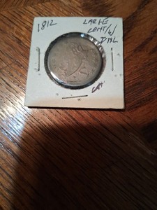 1812 US Large Cent With Letters Overstamped On The Obverse Very Unique