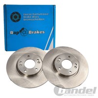 2X RAP Brakes Bremsscheiben 300Mm BelÜFtet Vorne Passend FüR Hyundai I40 IX35 SO
