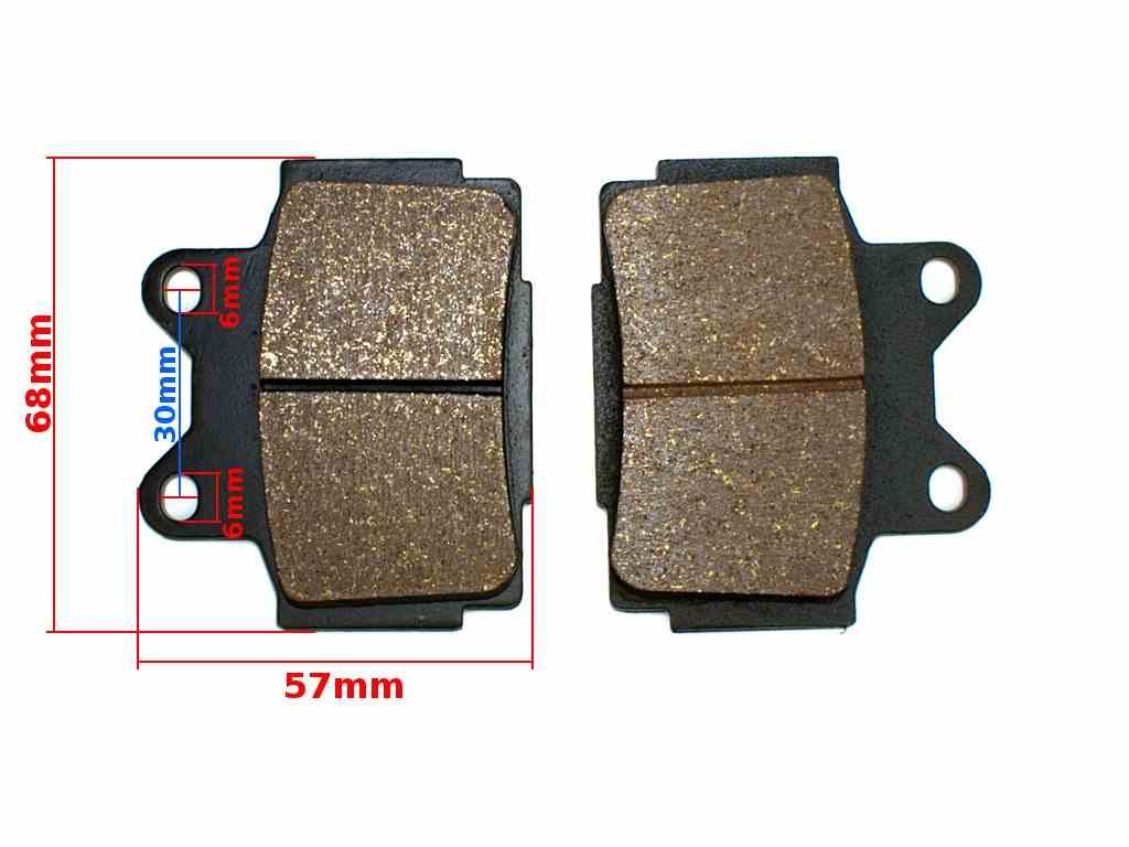Plaquettes de frein Yamaha TZR125 FZR250 et RD350 en métal fritté