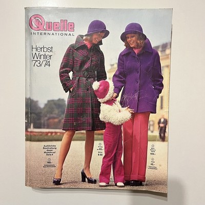 QUELLE Katalog Herbst Winter 1973 / 1974 - vintage Versandhauskatalog + Einlage
