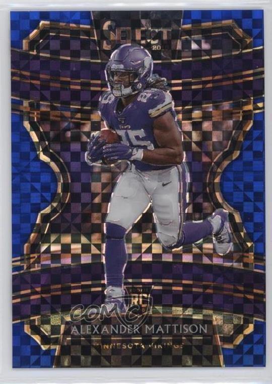 2019 Panini Select Concourse Blue Prizm 150/175 Alexander Mattison Rookie RC o8g