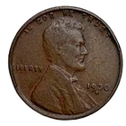 United States 1930 D Lincoln Wheat Cent Bronze KM 132 Good Hole Filler