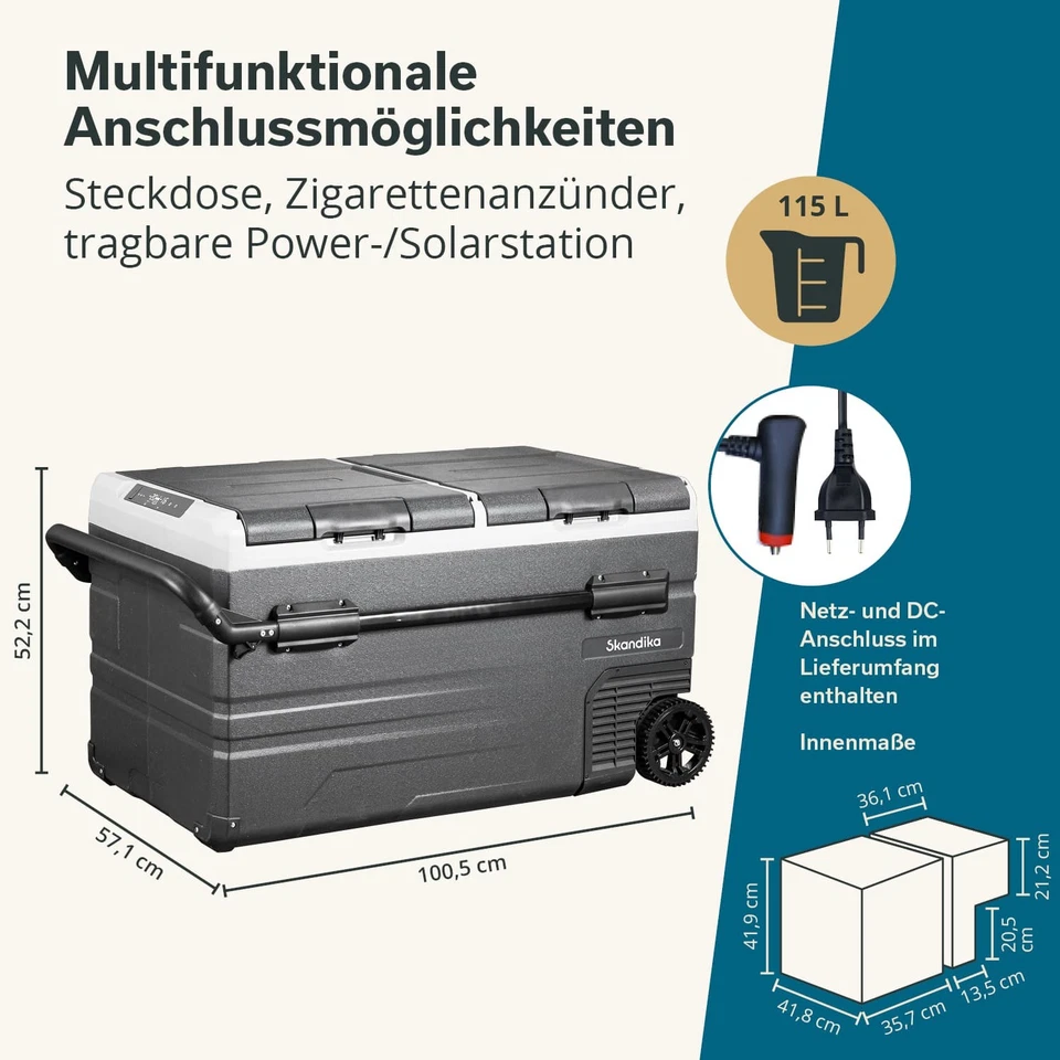 Skandika Gefrierbox Routa 115 Liter Kühlbox +20 °C bis -20 °C App-Steuerung Neu - Bild 2 von 4