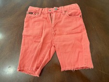 Polo Ralph Lauren Boys Preppy Nantucket Red Denim Sullivan Slim Shorts Sz 7