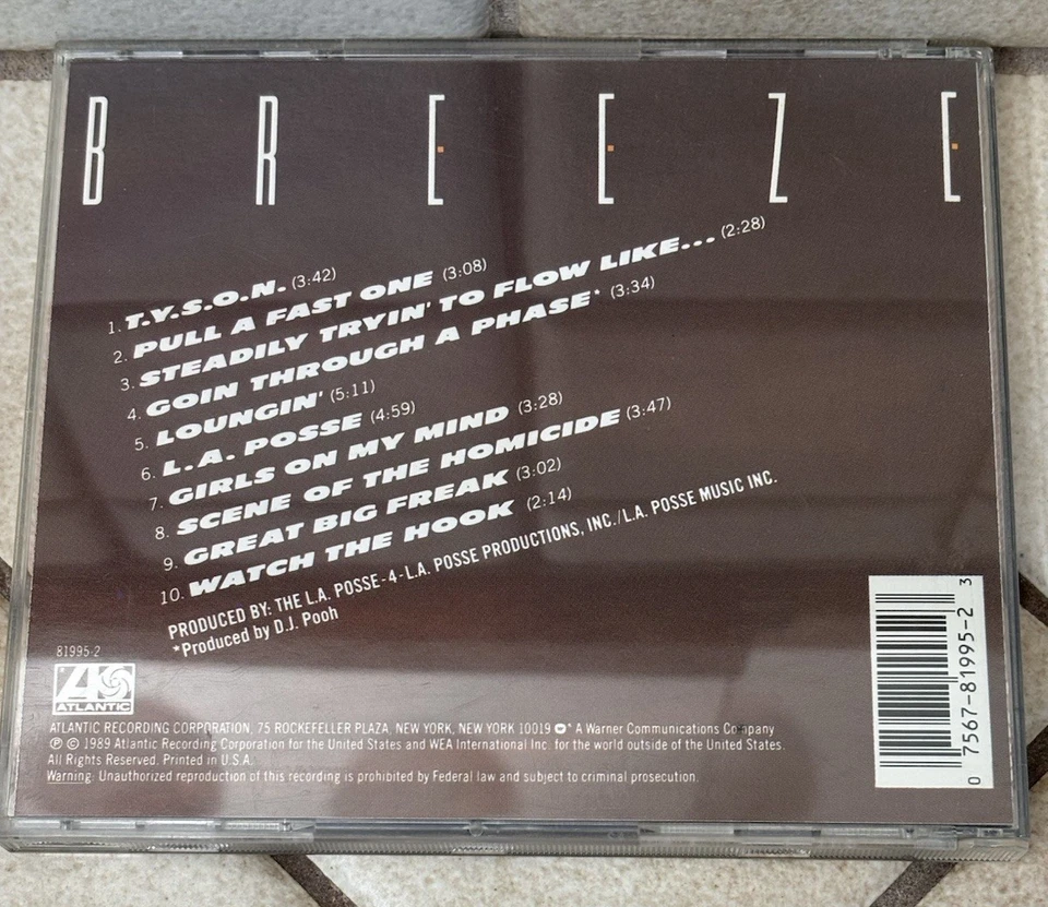 BREEZE - The Young Son Of No One - CD - Explicit Lyrics RARE OG PRESS 781995-2 - Image 2 of 3