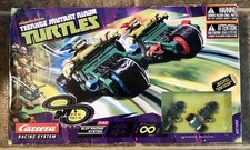 2013 Slot Car Set Teenage Mutant Ninja Turtle Carrera Battery Op NIB Box Issues