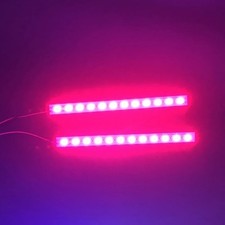 RC Car LED Underglow Kit - Red Blue Neon Light Strip for Chassis Body Drift - UK