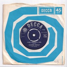 (AR245) Anthony Newley, A Boy Without A Girl - 1960 - 7 inch vinyl