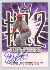 2013 Leaf Metal Draft Top Picks Purple Prismatic 25/25 DJ Peterson Auto a7t