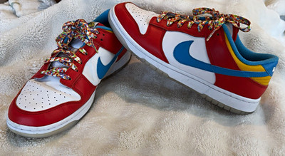 Nike Dunk Low QS x LeBron James ''Fruity Pebbles'' DH8009-600 Red/Blue/White