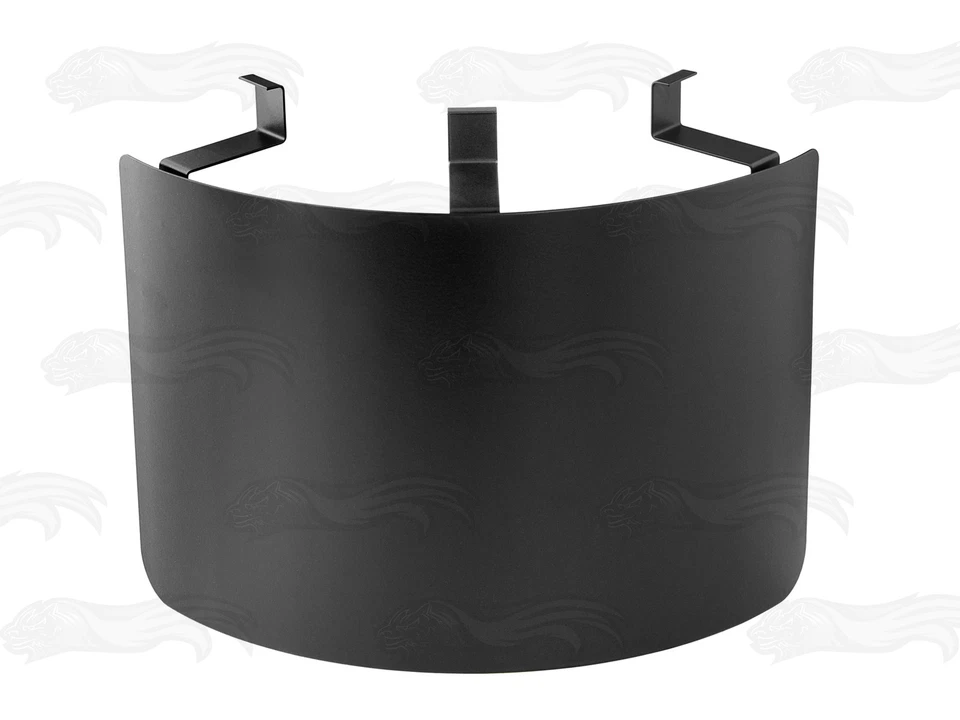 2.5"-4" BLACK Stainless Steel Universal Air Intake Cone Filter Heat Shield Cover - Image 4 of 4