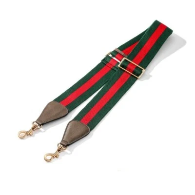 Replacement Striped Strap for Gucci Women Shoulder Bag Handbag Purse No Logo