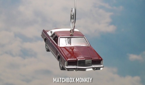 Ornamento albero di Natale Borgogna classico 1979 Lincoln Continental Mark V ornamento - Foto 7 di 16