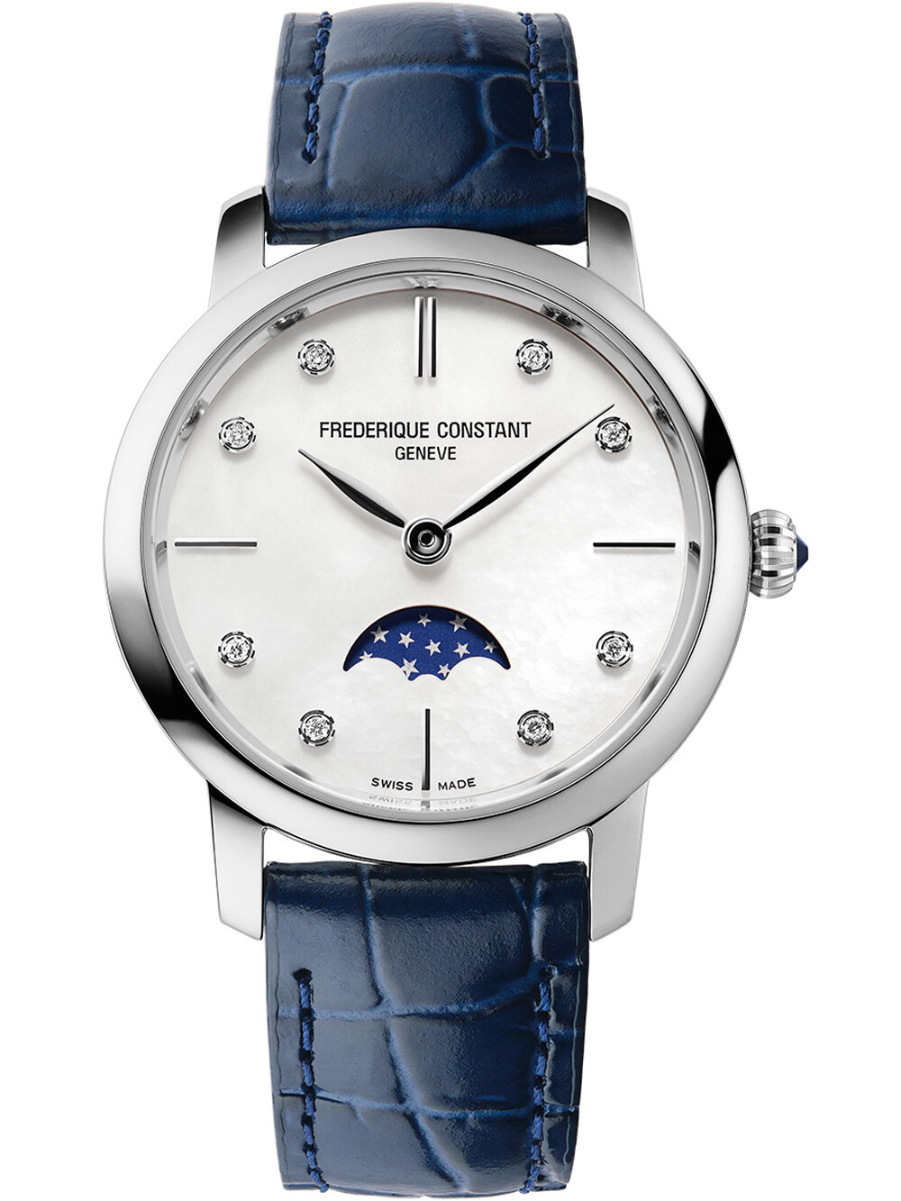 Frederique Constant FC-206MPWD1S6 Тонкий прибор для измерения фазы Луны Damenuhr