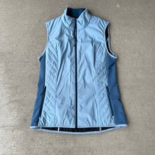 Icebreaker Women’s Merinoloft Zip Up Vest Blue Size L B2