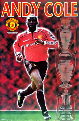 ANDY COLE 1999 Manchester United FC Vintage Original EPL Action
