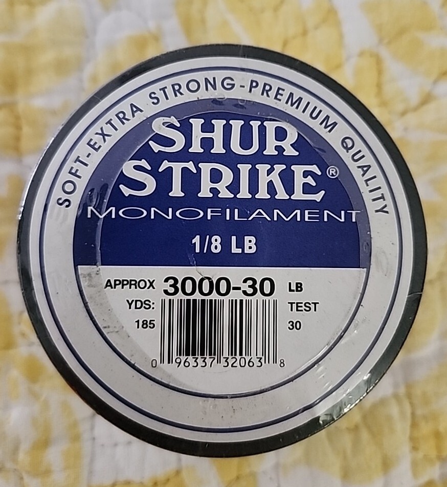 Sure Strike Monofilament 30Lb Test 1/8 LB Spool 185 yds
