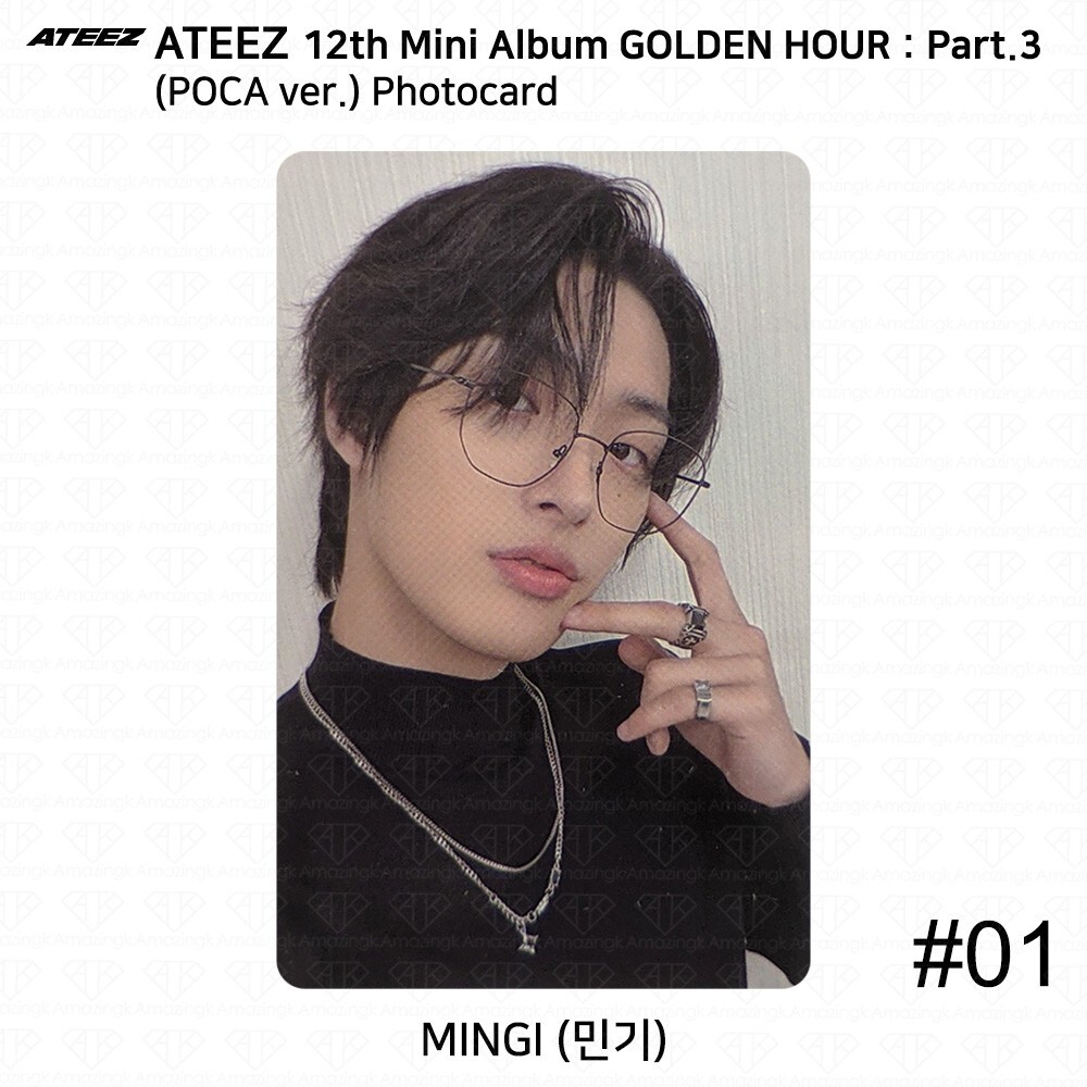 ATEEZ 12th Mini Golden Hour Part.3 POCA ver. Official Photocard QR
