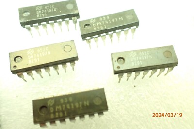 DM74197N )X3 CHIPS) NSC SEMI Asynchronous 4-bit binary counter IC UKSTOCK