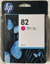 HP 82 Magenta DesignJet Ink Cartridge 69ml C4912A Genuine OEM Sealed Foil Pack