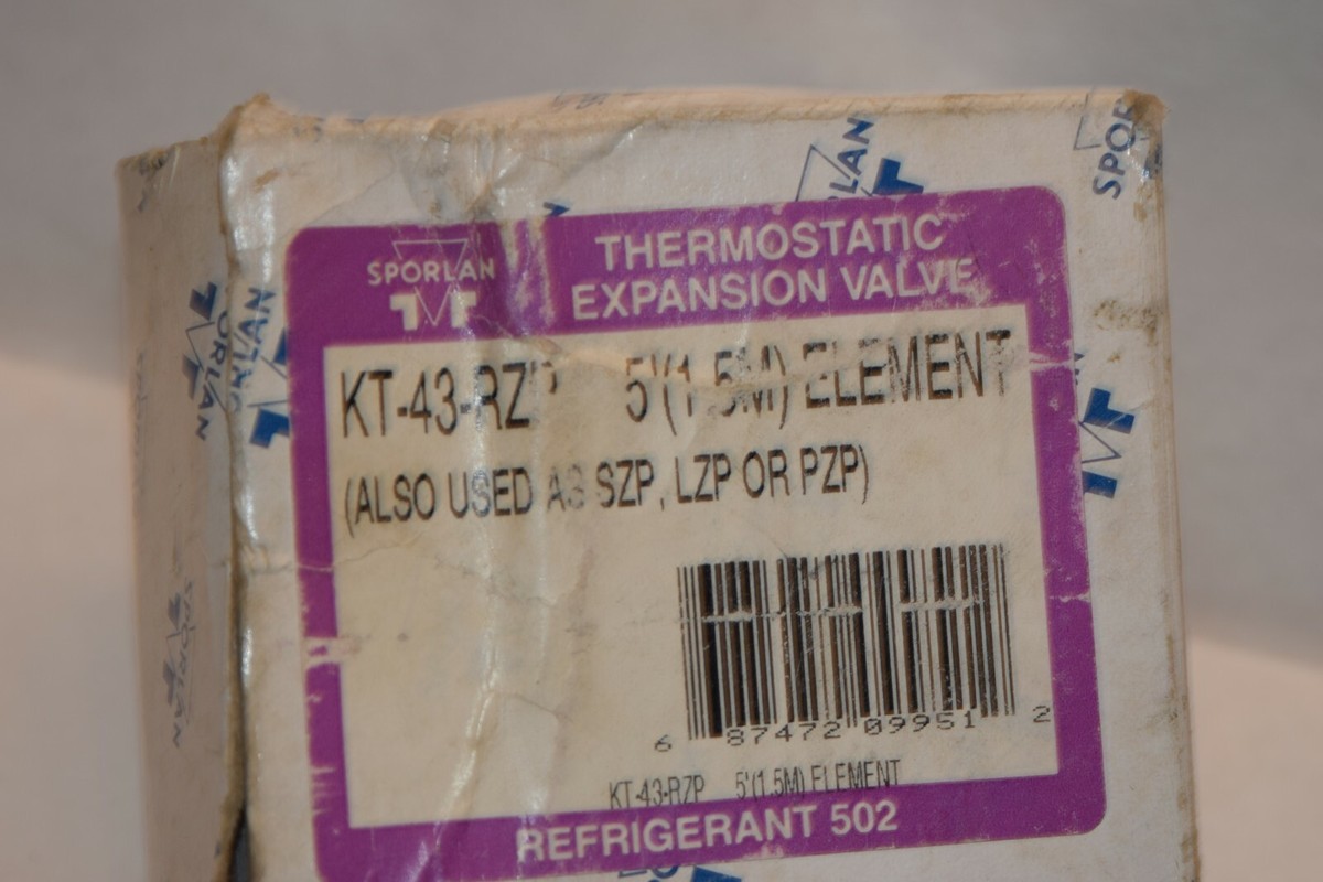 NEW SPORLAN VALVE CO. KT-43-RZ 5'(1.5M) THERMOSTATIC EXPANSION