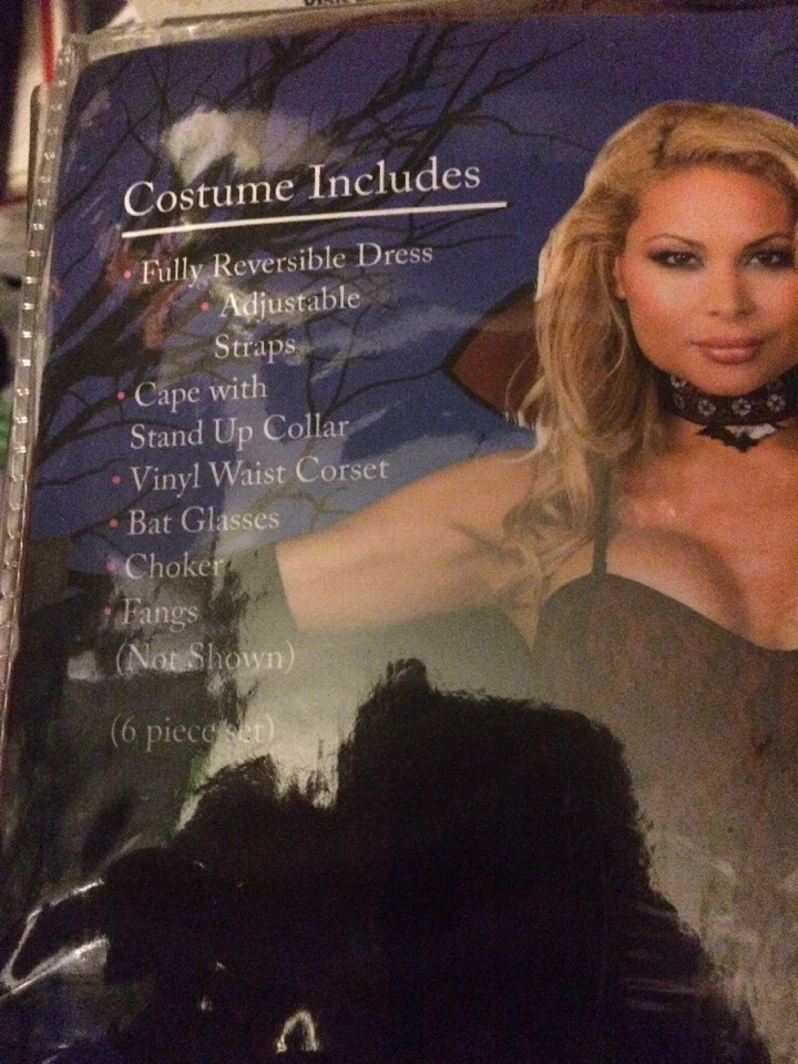 Fantasia de Halloween Dreamgirl sexy reversível duas vezes mordida vampira pequena - Imagem 3 de 4