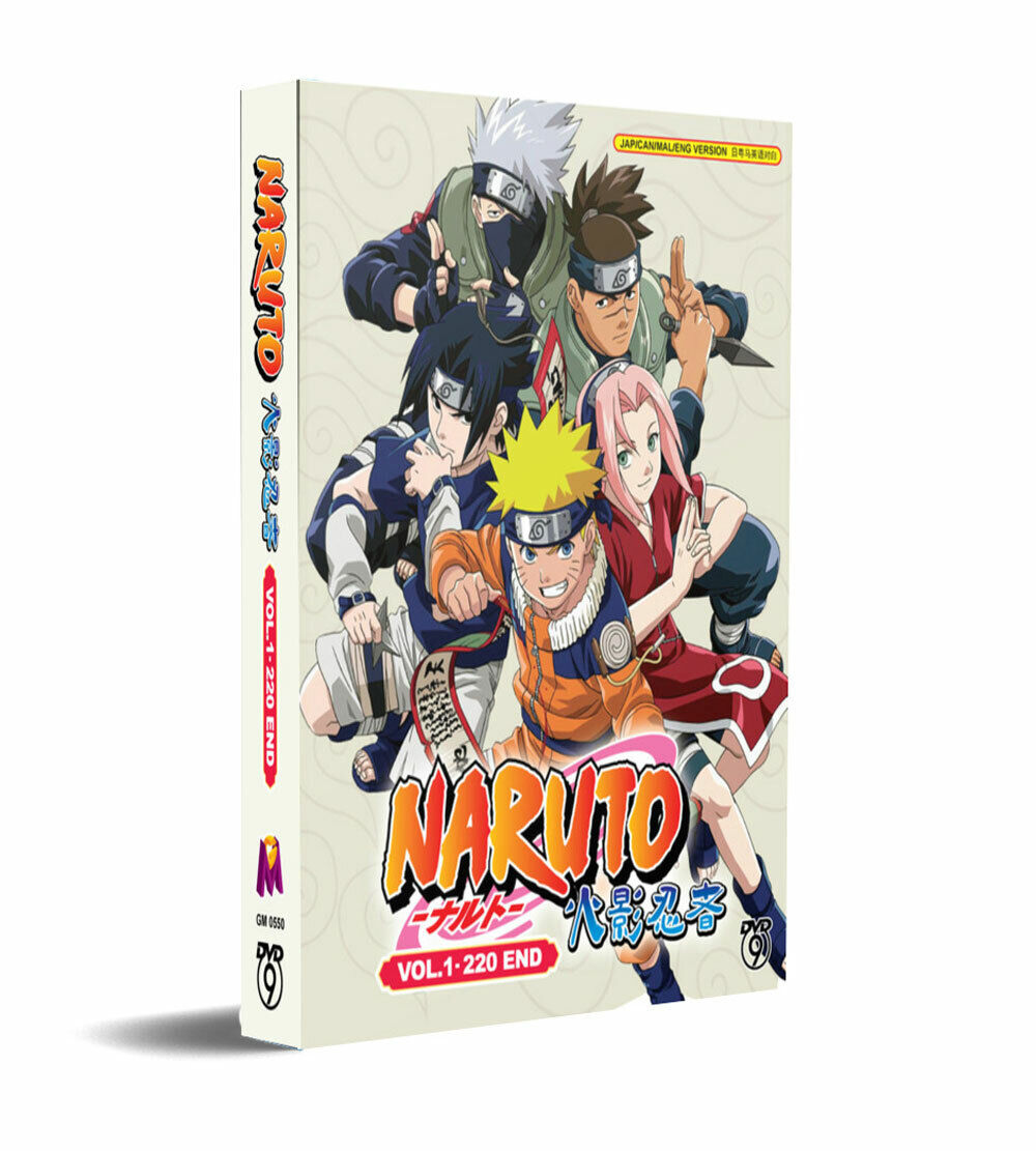 NARUTO - ANIME TV SERIES DVD (1-220 EPS) (FULL ENGLISH DUBBED) SHIP FROM US