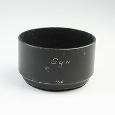 Sun Opt - 55mm - Black Metal - Screw-In Threaded - Lens Shade Hood