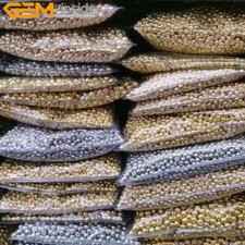 14k 18K Yellow Gold Filled Round Smooth Spacer Loose Beads Jewelry Making 100Pcs