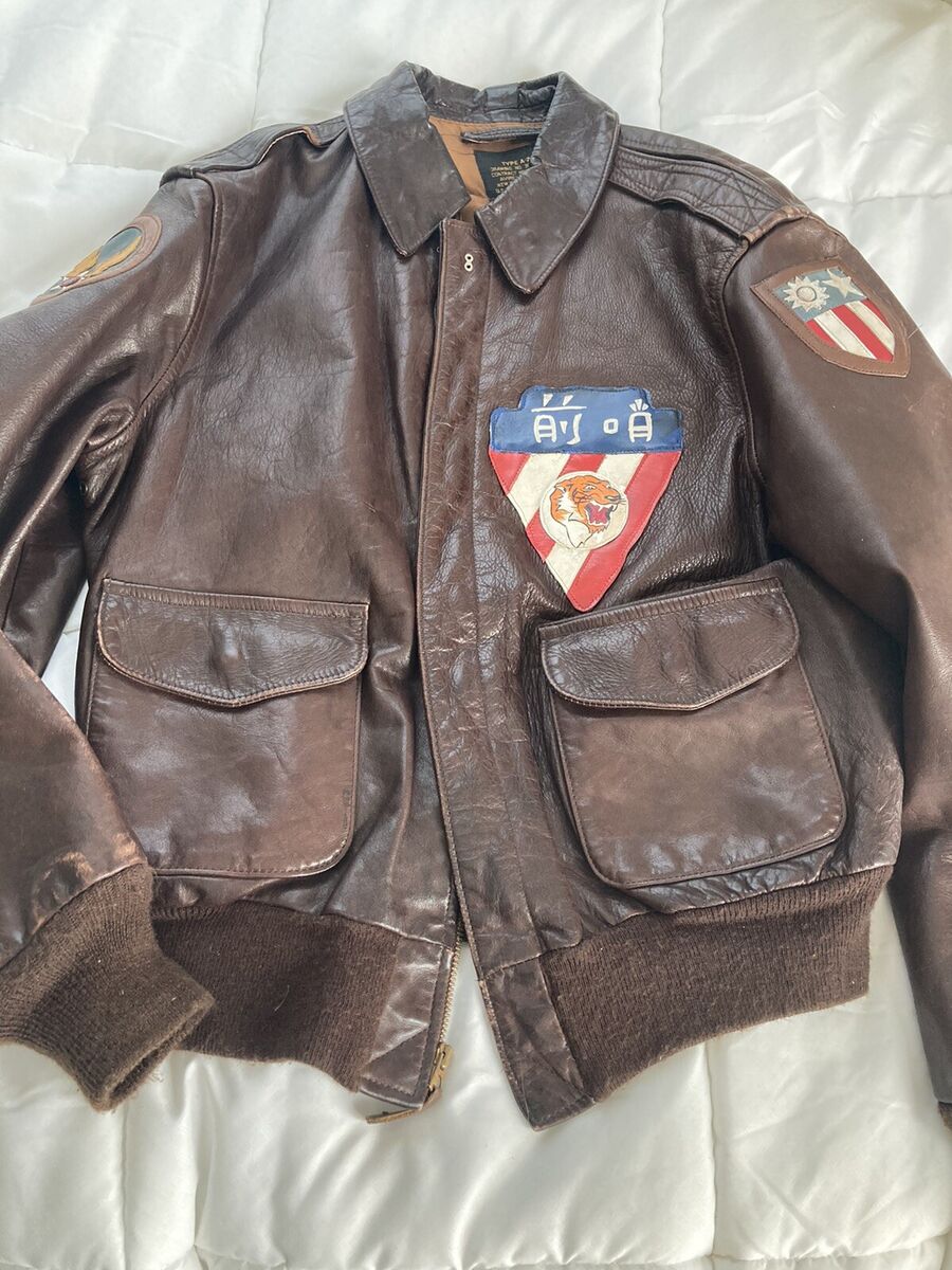 WWII A2 AVIREX FLYING TIGER FLIGHT BOMBER JACKET BLOOD CHIT WWII A2 AVIREX FLYING TIGER FLIGHT BOMBER JACKET BLOOD CHIT