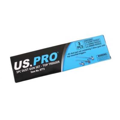 Set Soffiaggio Pistola Antipolvere 3 Pezzi Con Ugello Adattatore - Foto 7