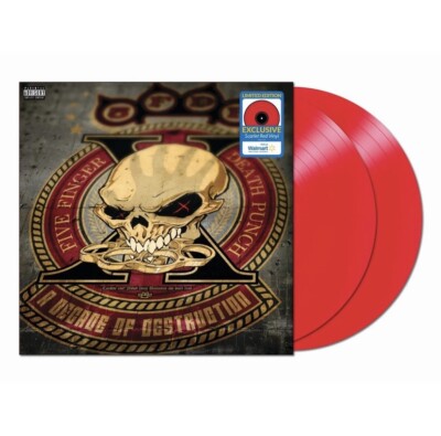 NEW   Five Finger Death Punch   A Decade Of Destruction   2 LP   Red Vinyl
