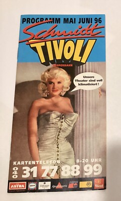 Schmidts Tivoli Performing Art Theater Hamburg Germany 1996 Brochure Guide N3