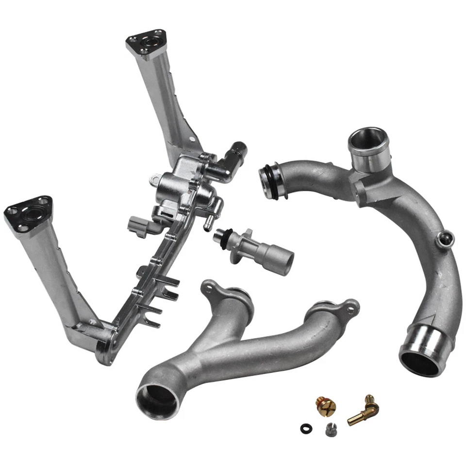 Upgraded Coolant Water Pump Pipe System Kit Fit Jaguar XF XJ Land Rover LR4 3.0L - Image 3 of 4